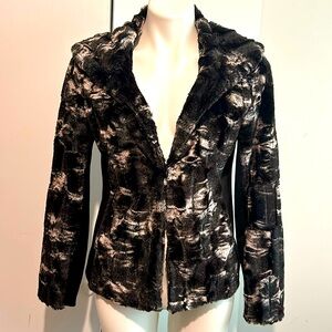 Kate Rosy plush faux fur lined jacket